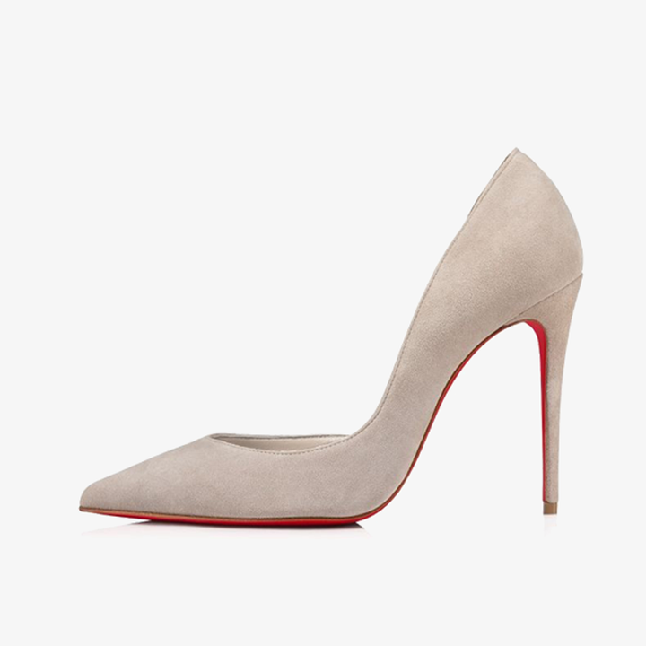 Elegant Goose Grey Suede Pump - ARNO CONTI