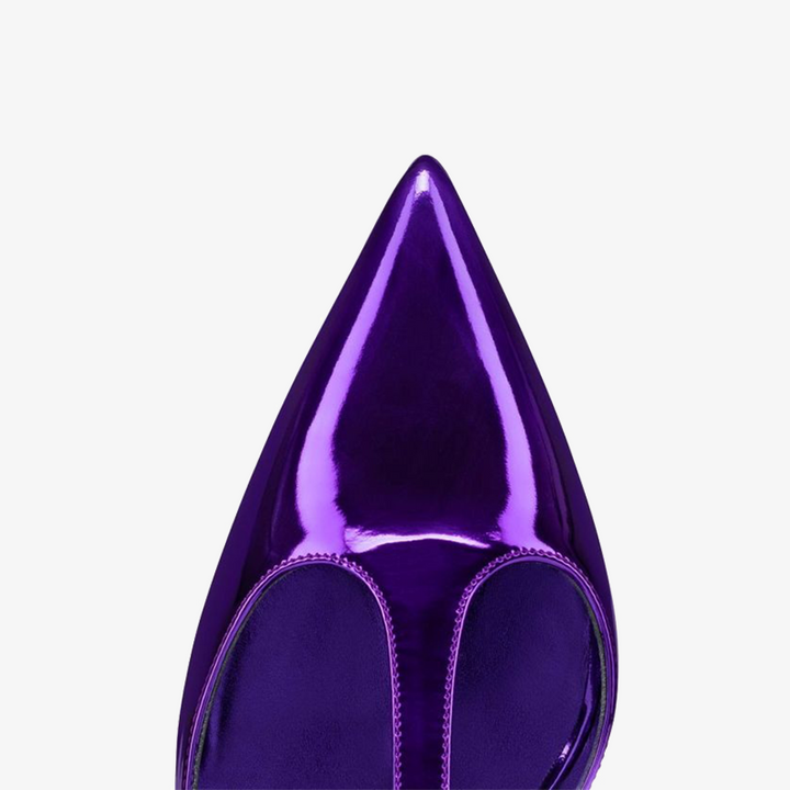 Multicolored Strass-Embellished Calfskin Leather Pumps - ARNO CONTI