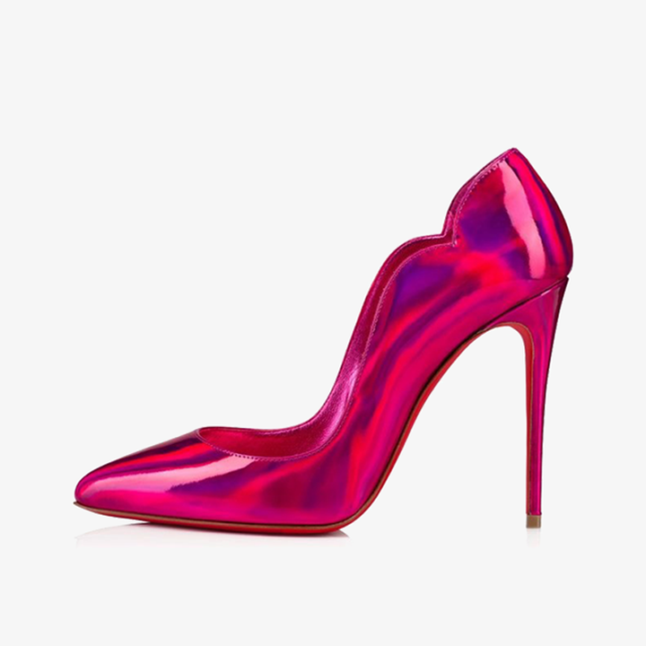 Trendy Pink Patent Leather Pump - ARNO CONTI