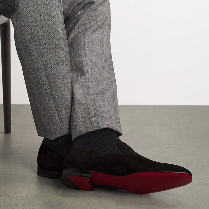 Streamlined Velvet Men's Loafers - ARNO CONTI