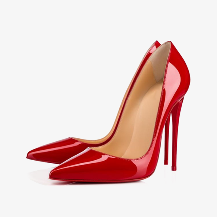 Red Patent Calf Leather Stiletto - ARNO CONTI
