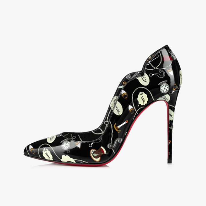 Multicolored Print Patent Leather Pump - ARNO CONTI