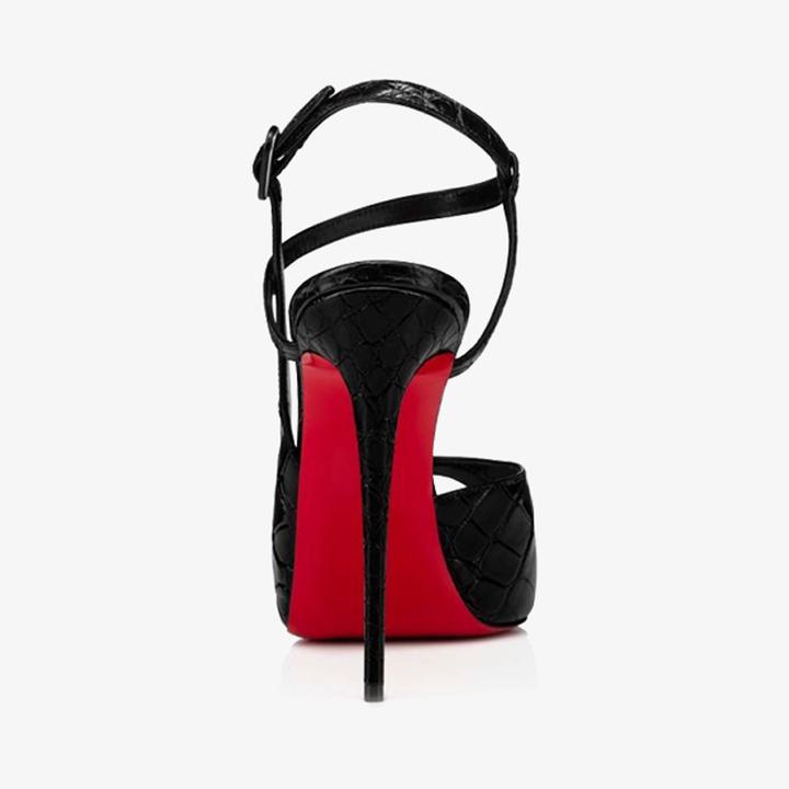 Peep Toe Sandals with Stiletto Heel - ARNO CONTI