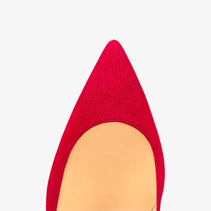 Calf Suede Pumps With Pointed Toe - ARNO CONTI