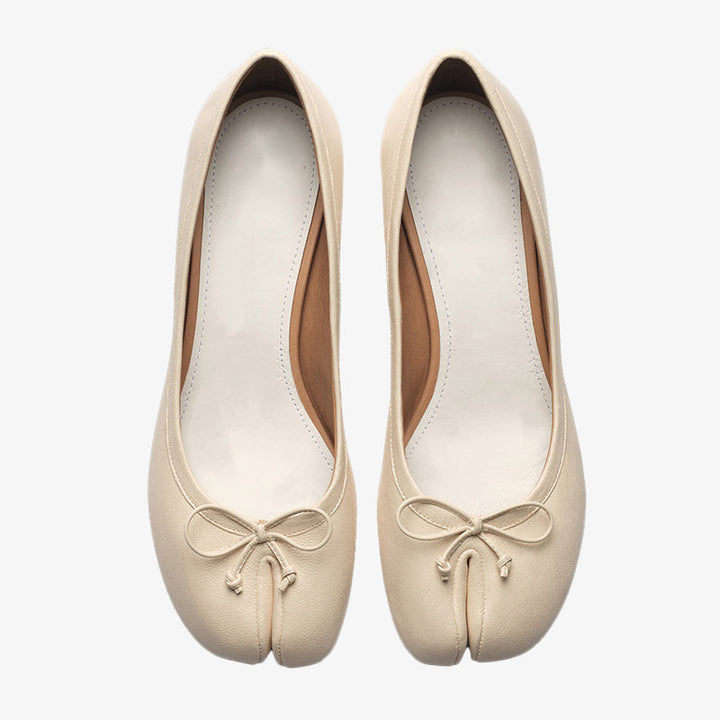 Split-toe Ballerinas in Soft Nappa Leather - Arno Conti Shoe