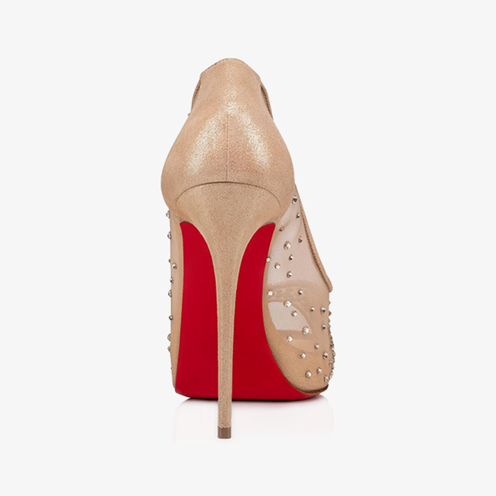 Nude Mesh and Strass Pumps - ARNO CONTI