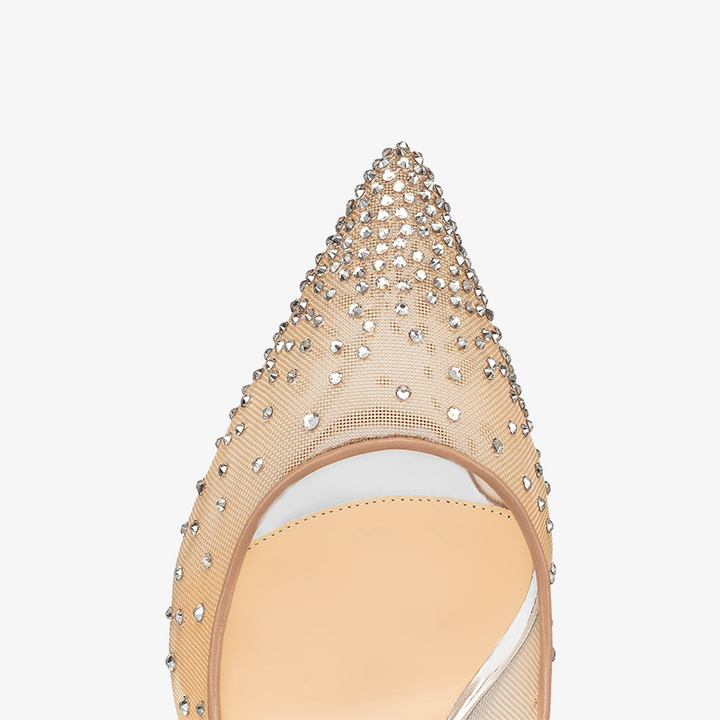 Silver Mesh and Strass Pumps - ARNO CONTI