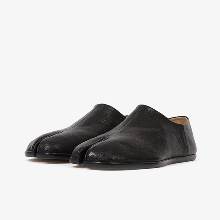 Black Slip-On Leather Loafers Unisex - Arno Conti Shoe