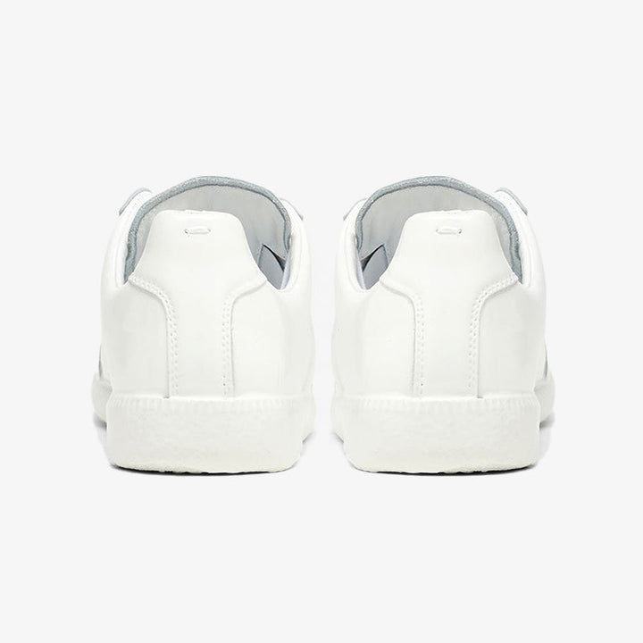 Pure White Calfskin Sneakers - Arno Conti Shoe