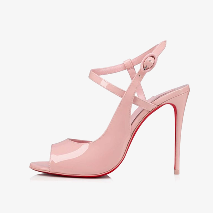 Rosy Pale Pink Patent Leather Stiletto - ARNO CONTI