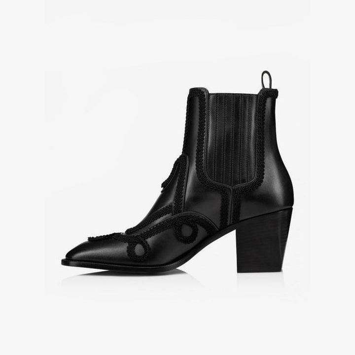 Embroidered Ankle Boots - ARNO CONTI