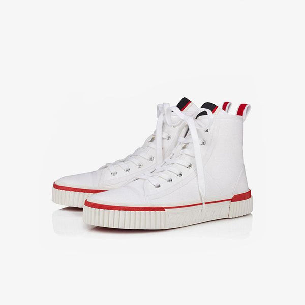 White Canvas Slip-On Shoes - ARNO CONTI