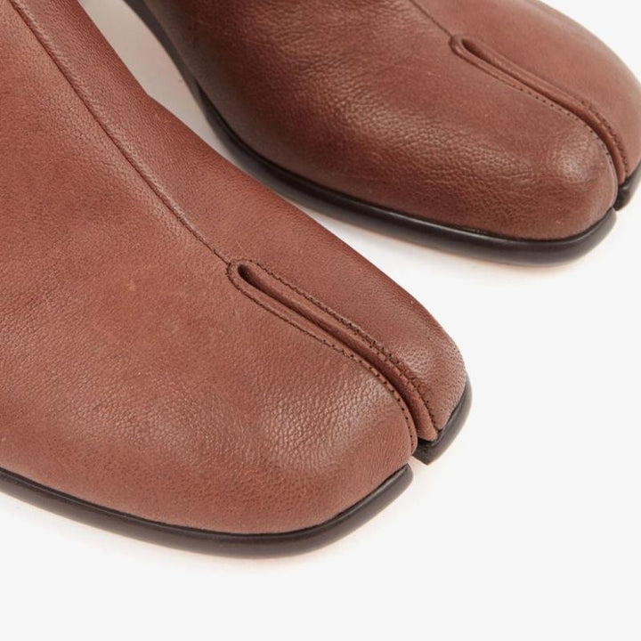 Chocolate Brown Calf Leather Ankle Boots - Arno Conti Shoe