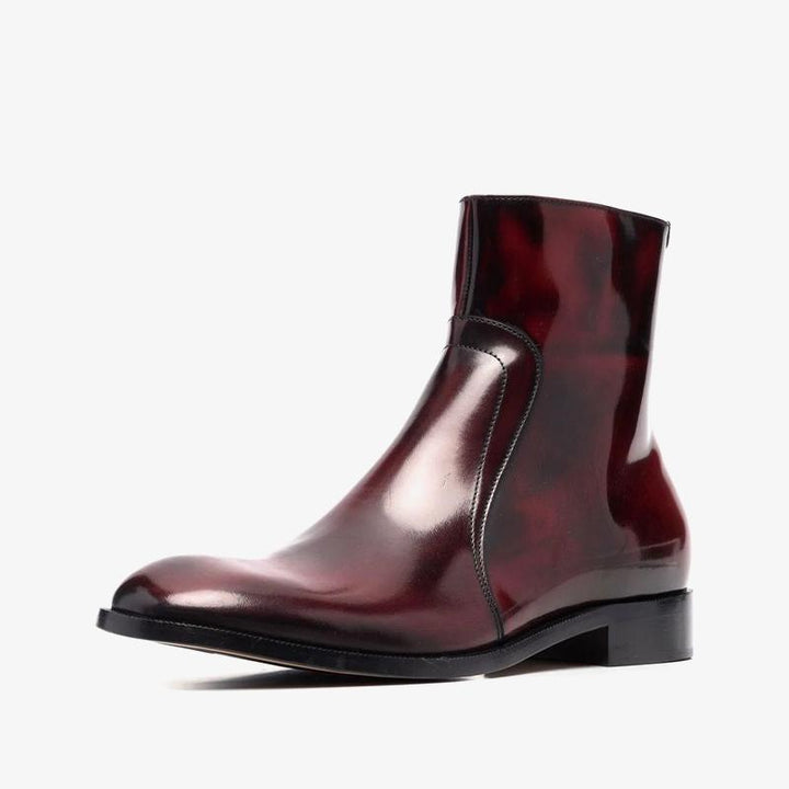 Wax-Coated Ankle Boots - Arno Conti Shoe