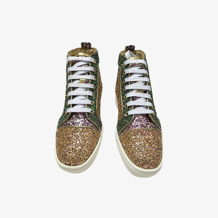 Glitter Flat Sneakers Multicolor - ARNO CONTI