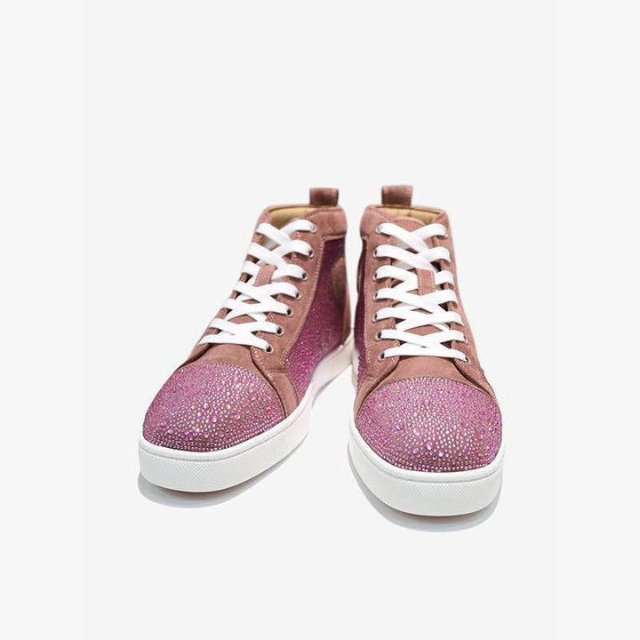 Suede strass pink sneaker - ARNO CONTI