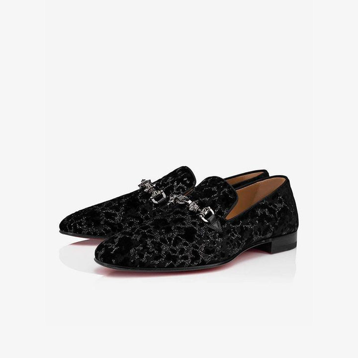 Men Suede Buckle Dress Loafers - ARNO CONTI
