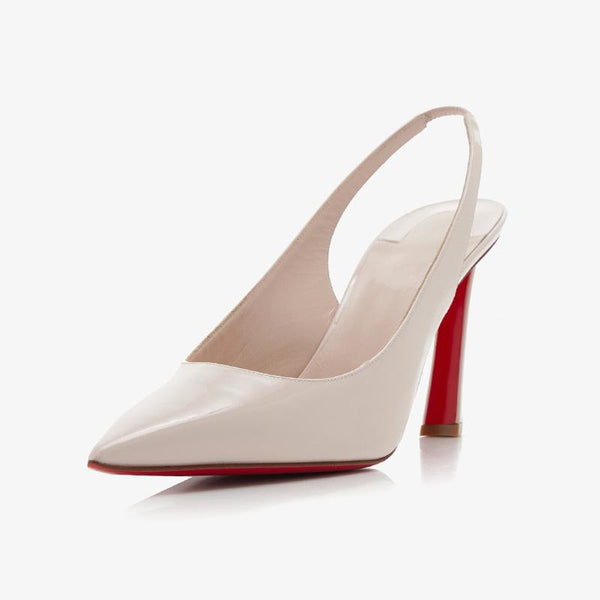 Trendy Shiny Patent Leather Slingback Pumps - ARNO CONTI