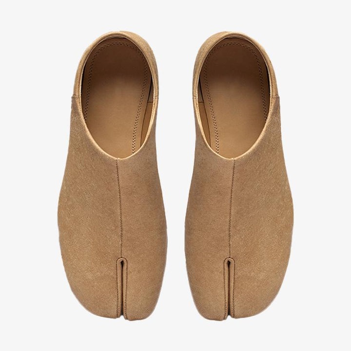 Soft Leather Split-Toe Shoes - Arno Conti Shoe