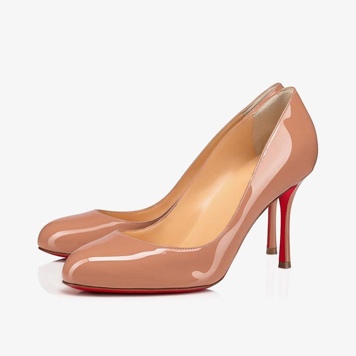 Sleek Beige Leather Stiletto - ARNO CONTI