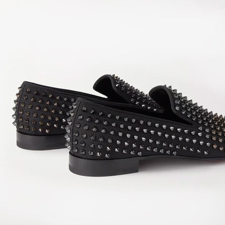 Studded Grosgrain-Trimmed Loafers - ARNO CONTI