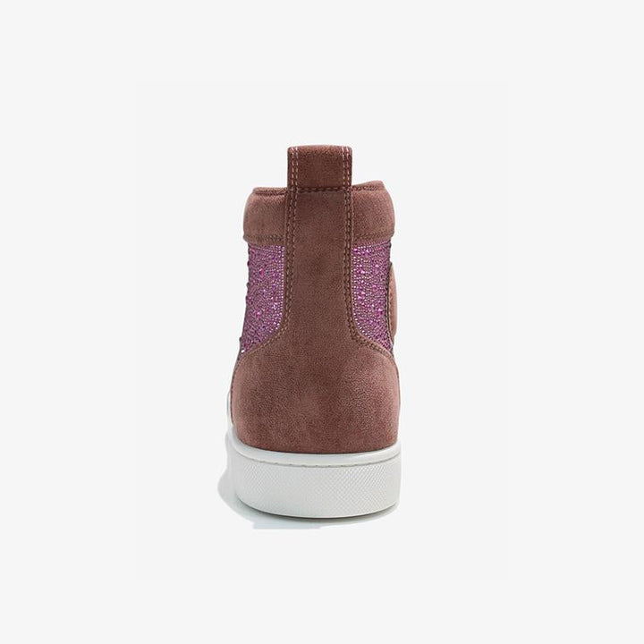Suede strass pink sneaker - ARNO CONTI