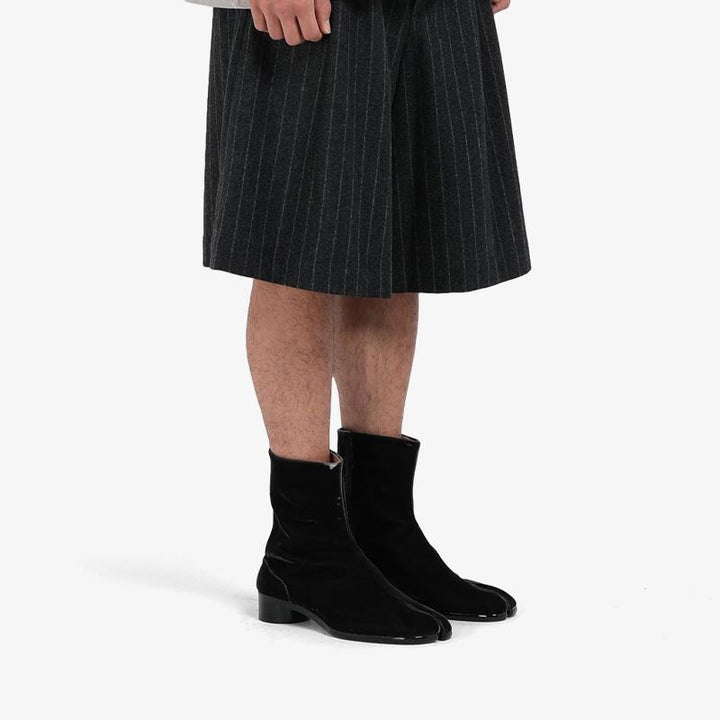 Velvet Split-Toe Ankle Boots - Arno Conti Shoe