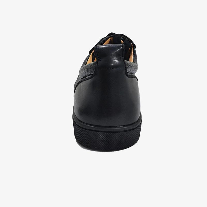 Black Lace Up Sneakers - ARNO CONTI