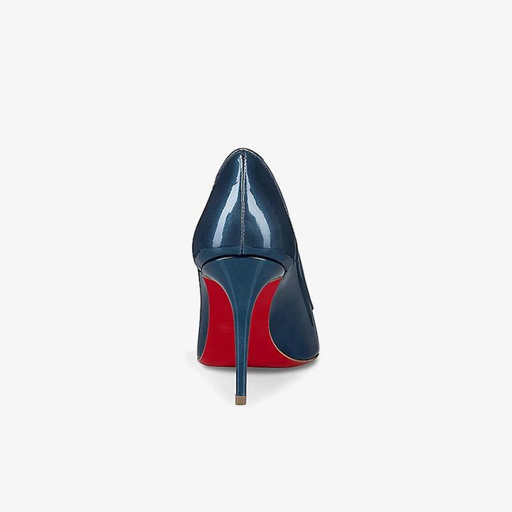 Dark Sea Blue Patent Leather Pump - ARNO CONTI