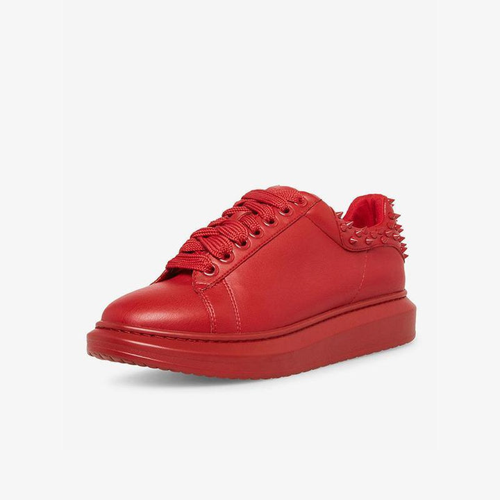 Round Toe Lace Up Spike Sneakers - ARNO CONTI