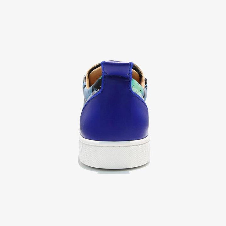 Blue Graffiti Sneakers - ARNO CONTI