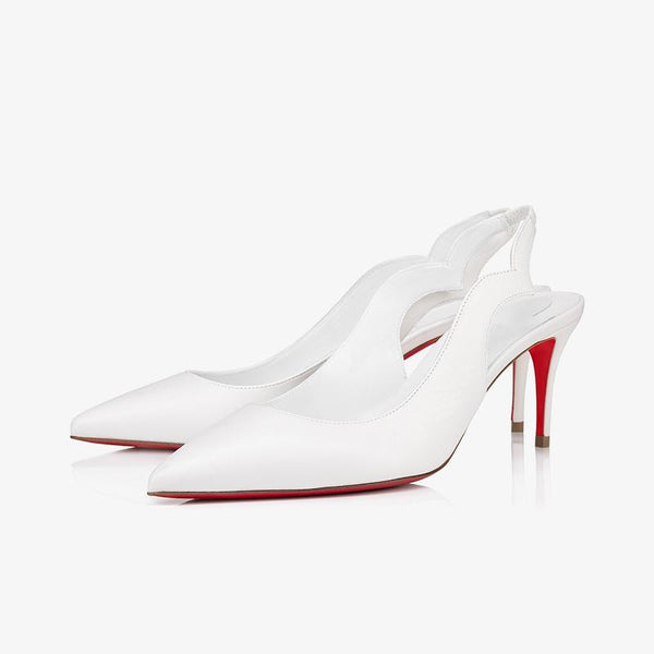 Trendy White Leather Pump - ARNO CONTI