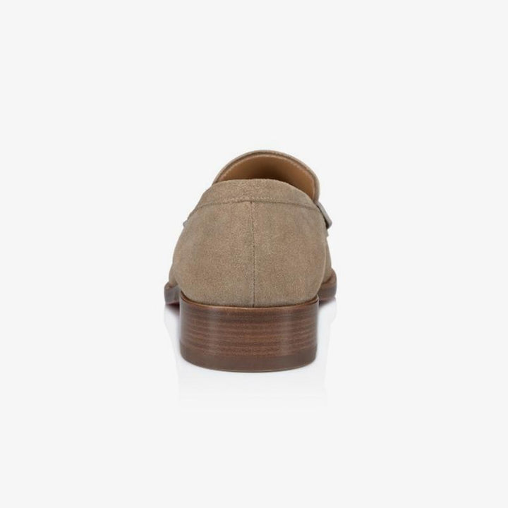 Suede Leather Sliver Pin Loafers - ARNO CONTI