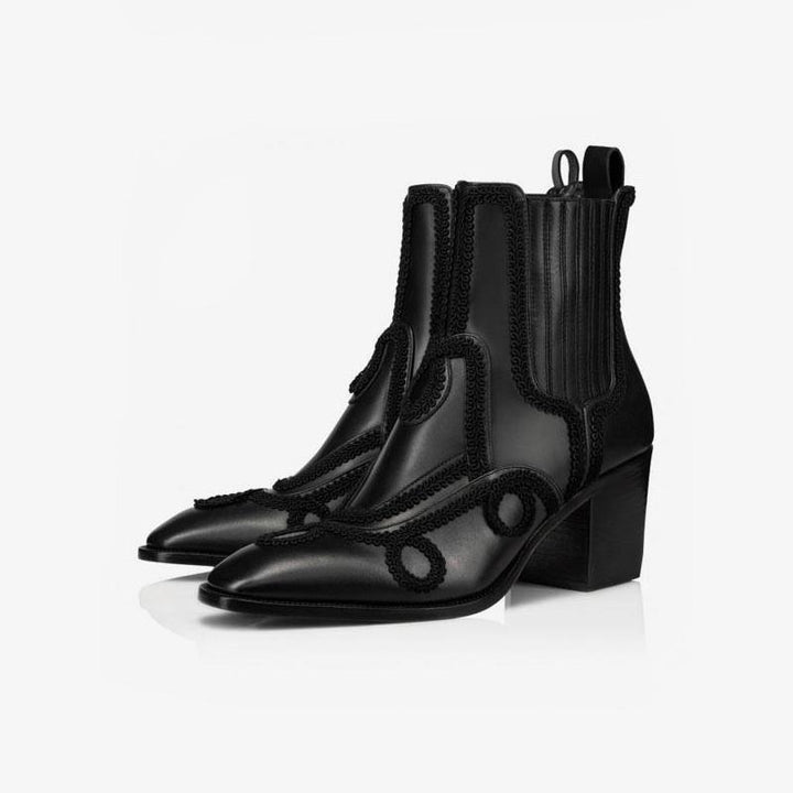 Embroidered Ankle Boots - ARNO CONTI
