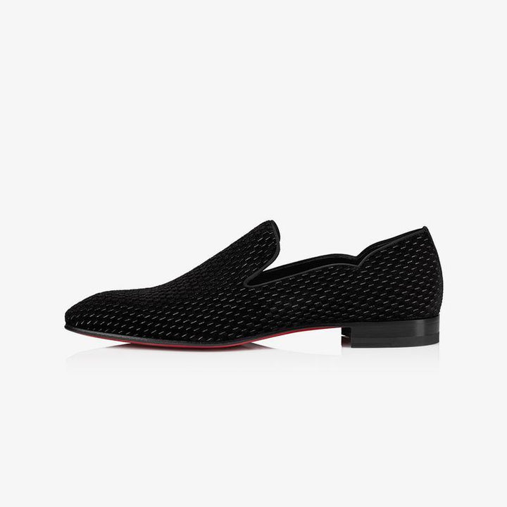 Black Velvet Low Top Slip on Loafers - ARNO CONTI