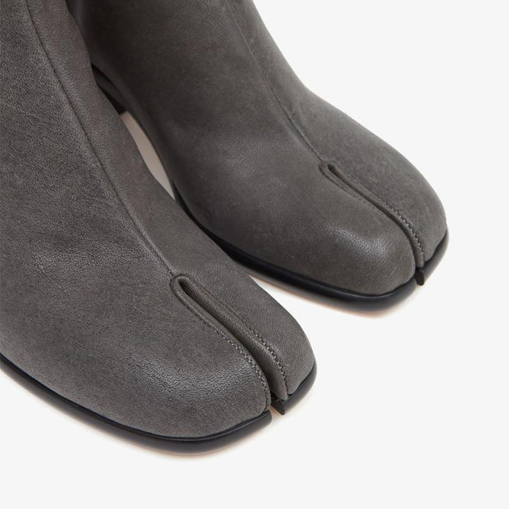 Dark Grey Calf Leather Boots - Arno Conti Shoe