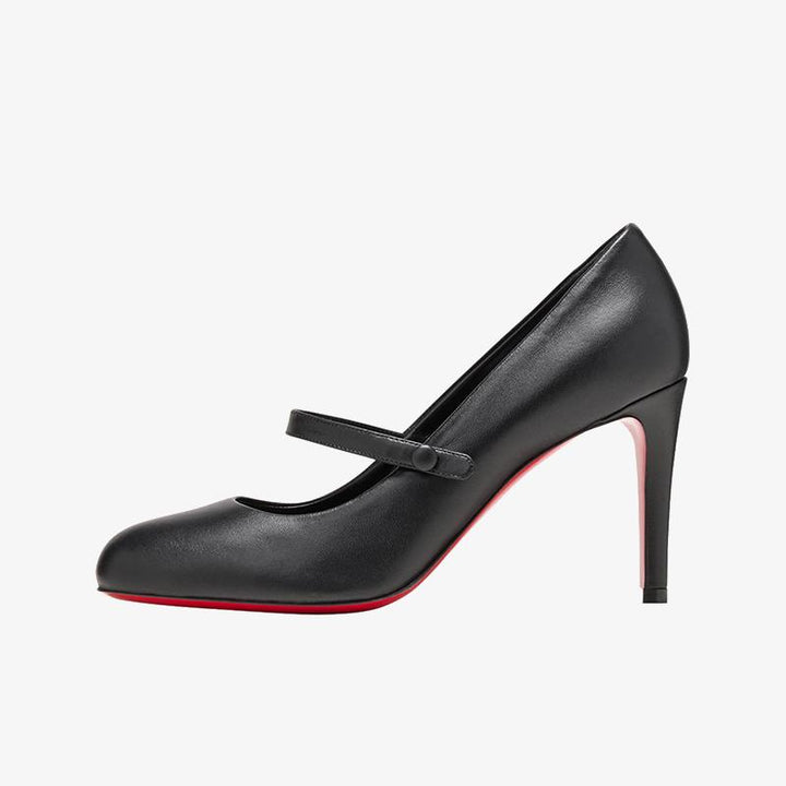 Unique Black Smooth Leather Pumps - ARNO CONTI