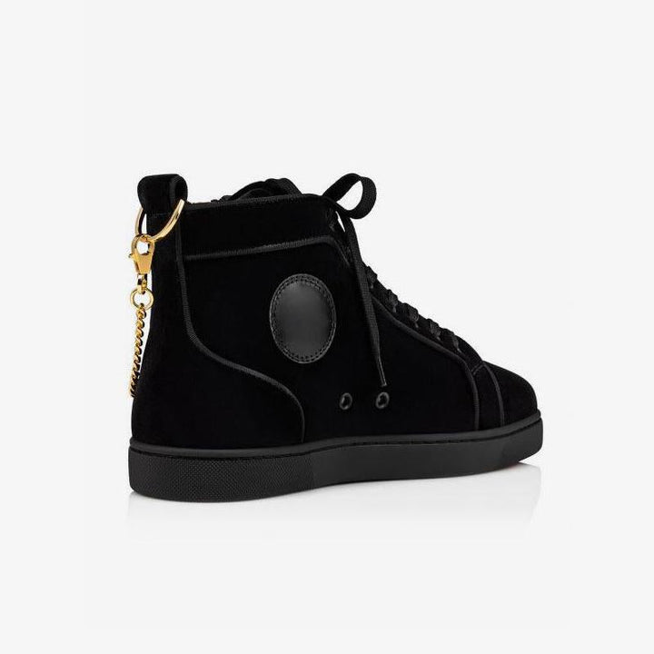 Chains Velvet Mens Sneakers Round Toe - ARNO CONTI