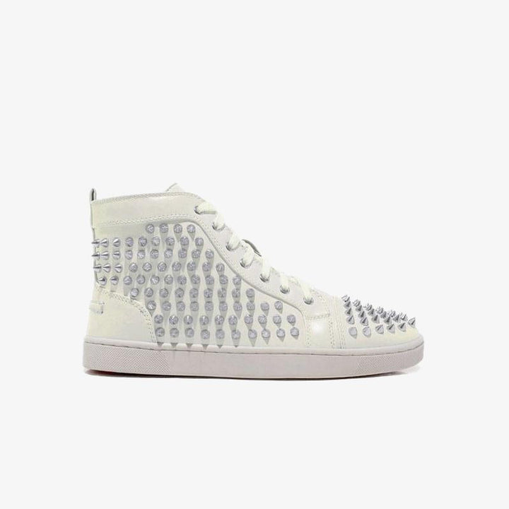Full Spikes Leather High-top Sneakers - ARNO CONTI
