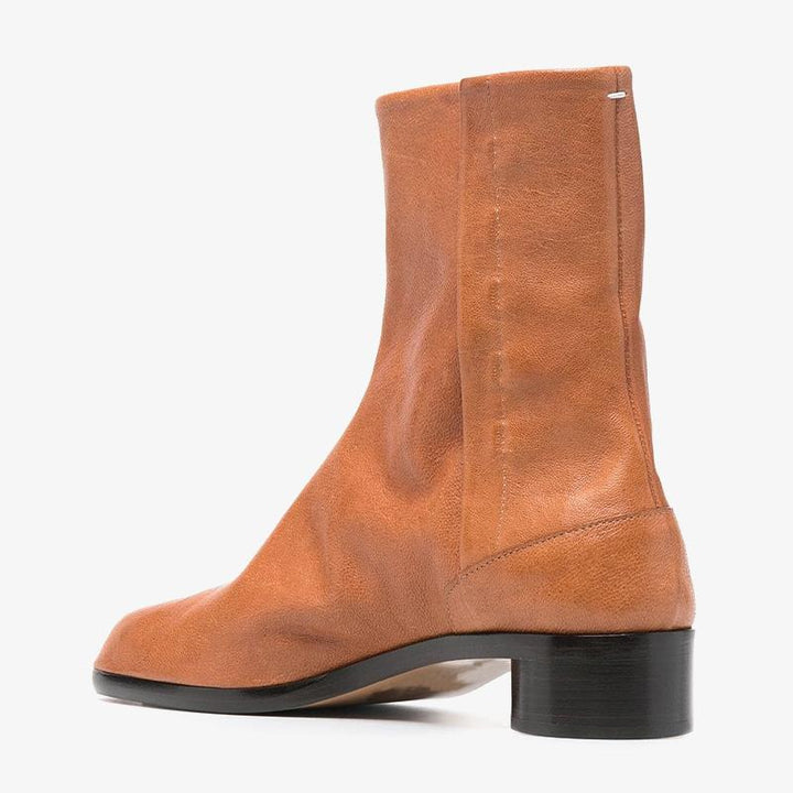 Brown Split-Toe Ankle Boots - Arno Conti Shoe