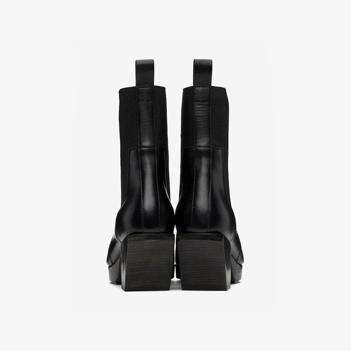 Men's Black Zigzag Rubber Sole Boots - Arno Conti Shoe