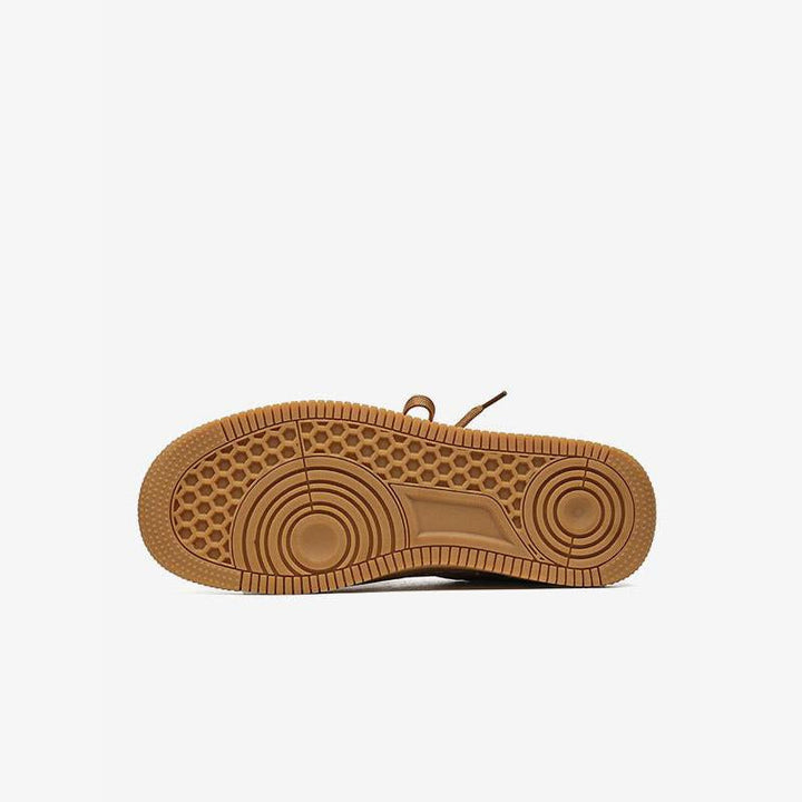 Lace Up Round Toe Brown Sneakers - ARNO CONTI