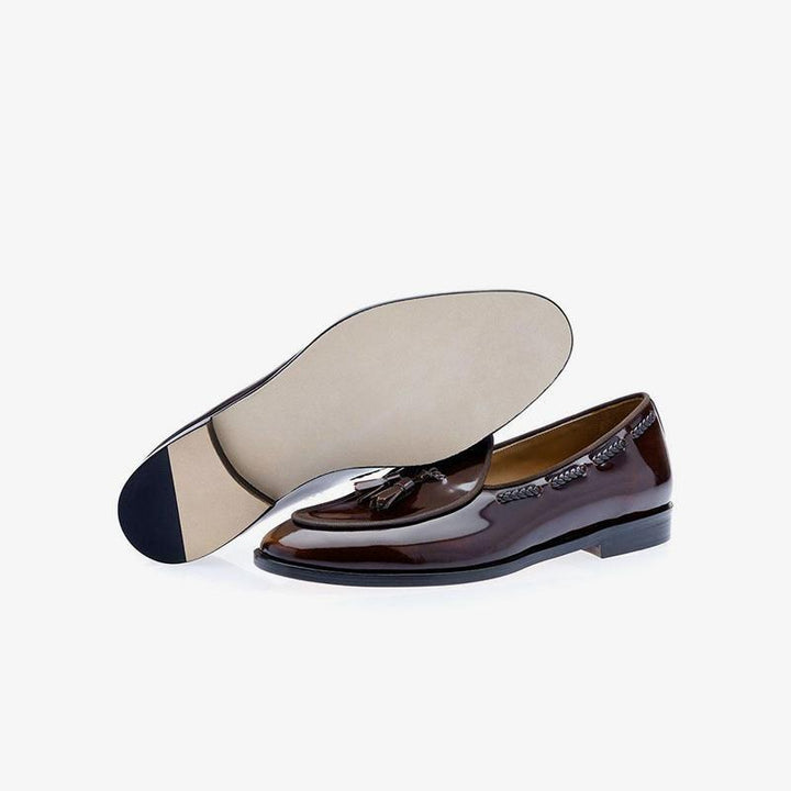 Men's Tassel Loafer Slip-On Shoes - Arno Conti Shoe