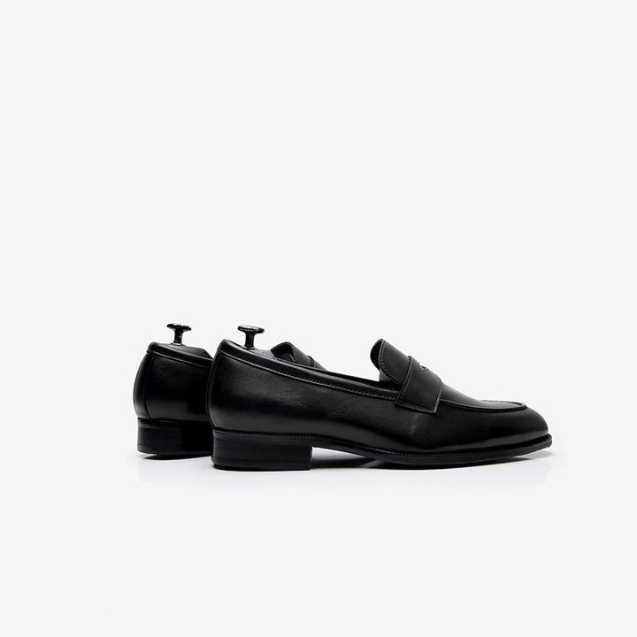 Black Round Toe Loafers - Arno Conti Shoe