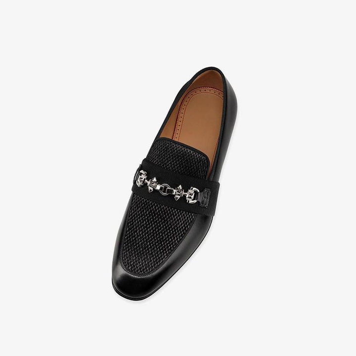 Mesh Loafers with Decorative Buckle - ARNO CONTI