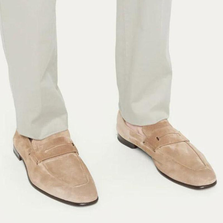 Penny Loafers with Keeper Strap - Arno Conti Shoe