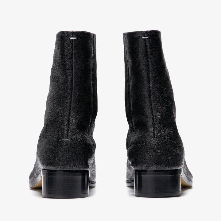 Grained Leather Boots 30 mm Heel Unisex - Arno Conti Shoe