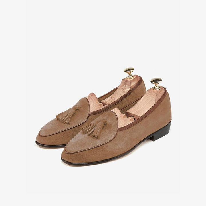 Mens Tassel Loafer Cowhide Slip-On - Arno Conti Shoe