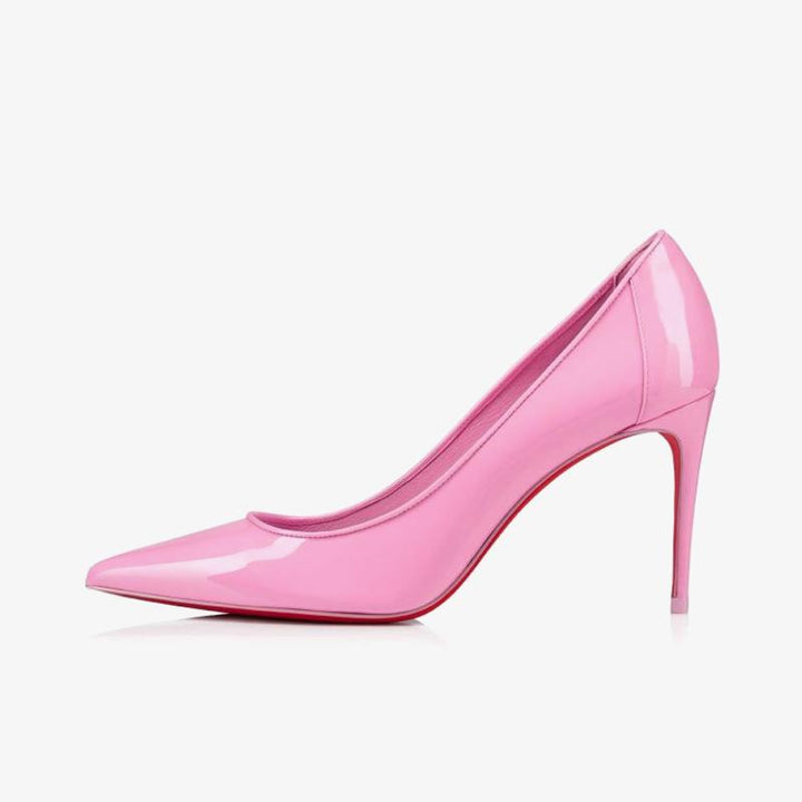 Pink Patent Leather Confetti Pumps - ARNO CONTI