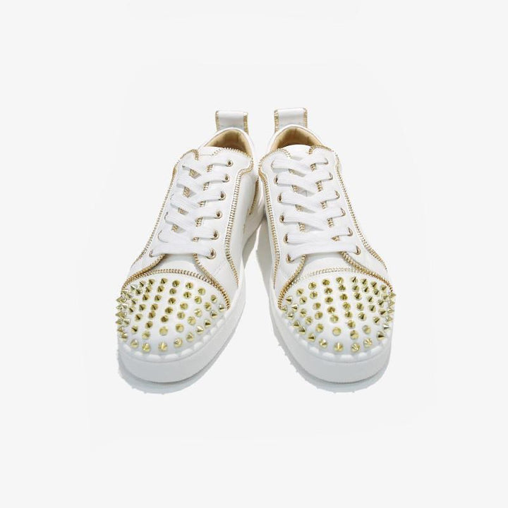 Gold Studded Platform Sneakers - ARNO CONTI